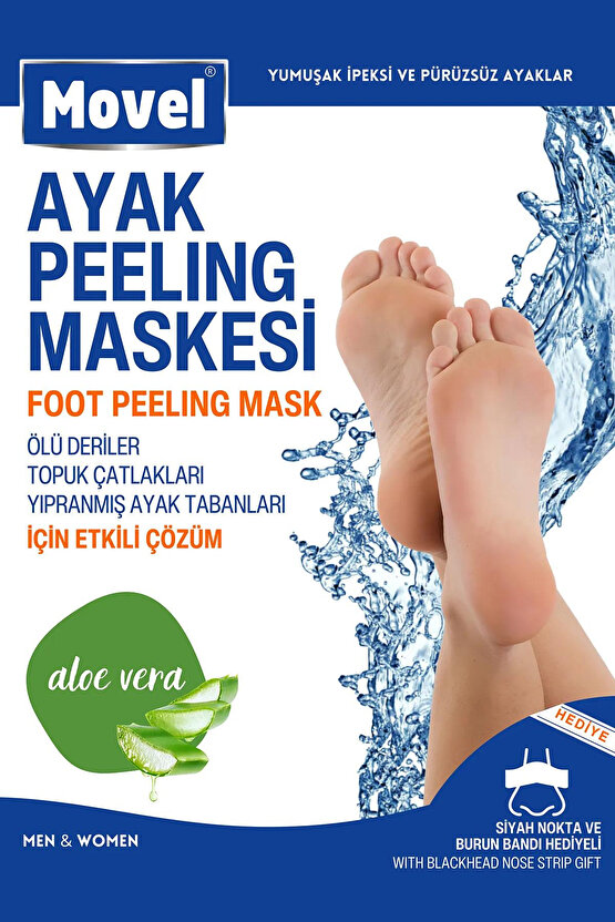Ayak Peeling Maskesi Çorabı Sihirli Kristal Epilatör Tüy Alma Silgisi Alıcı Topuk Törpüsü 3lü Set