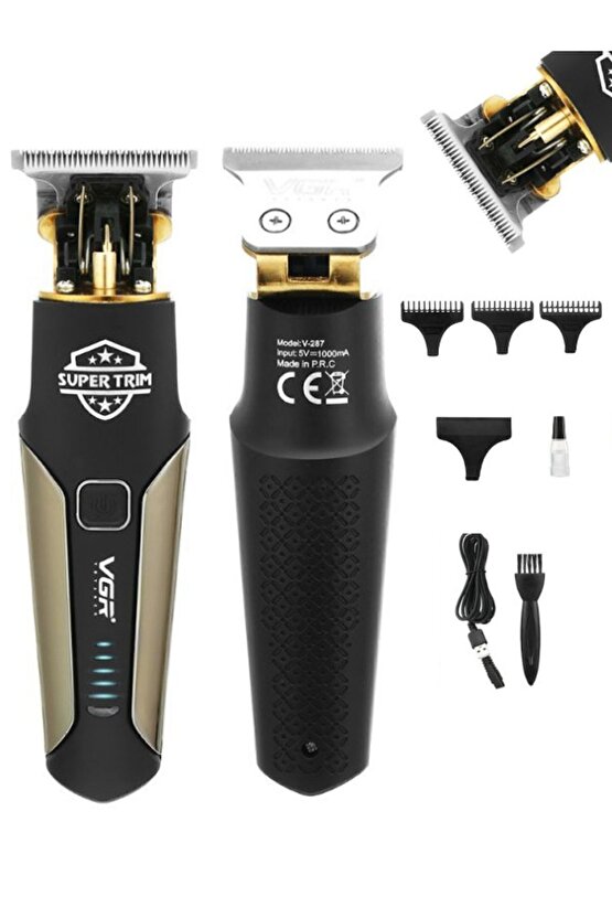 Professıonal Super Trim Saç Sakal Vücut Tıraş Makinesi Erkek Bakım Seti Kuaför Kesim