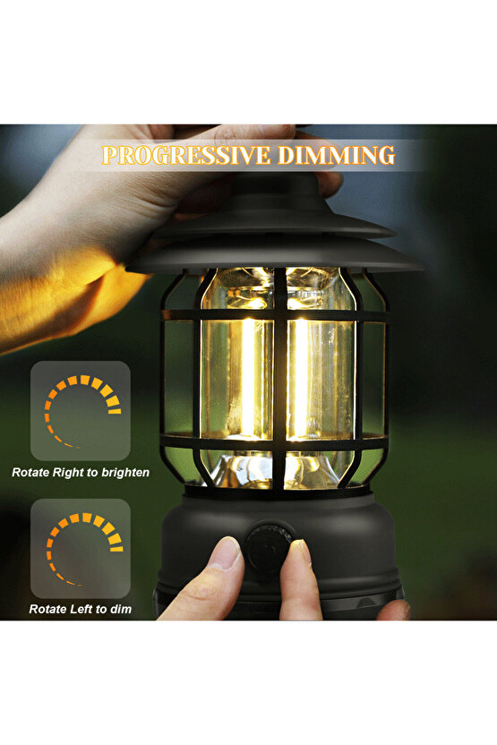 Açık Kamp Fener Taşınabilir LED Çadır Işığı Şarj Edilebilir Acil Durum Lambası