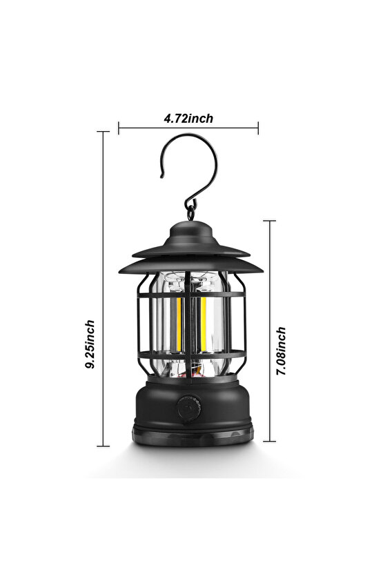 Açık Kamp Fener Taşınabilir LED Çadır Işığı Şarj Edilebilir Acil Durum Lambası