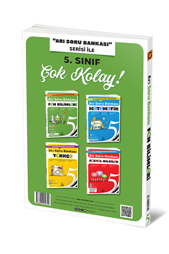 5. Sınıf Fen Bilimleri Arı Soru Bankası (Yazılıda 100 Cepte Hediyeli)