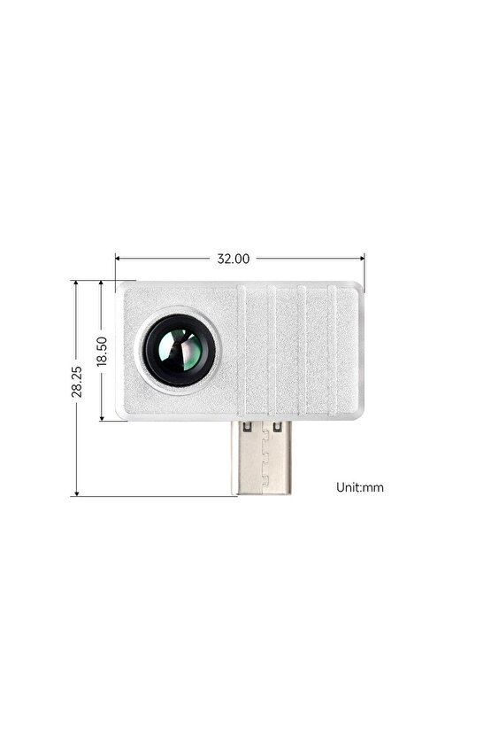 Thermal-45 USB-C Termal Kamera 80x62 IR Görüntüleme Modülü - AndroidPC Uyumlu Long-Wave Kızılötesi