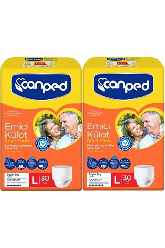 STD Canped Emici Külot Hasta Bezi Dev Eko Pk 60 Adet Büyük (2PK*30) ( TEKLİDİR )
