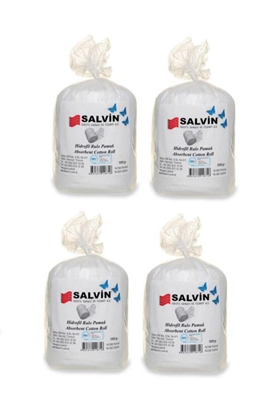 Hidrofil Rulo Pamuk 1 Kg 1000 Gr 4 Adet