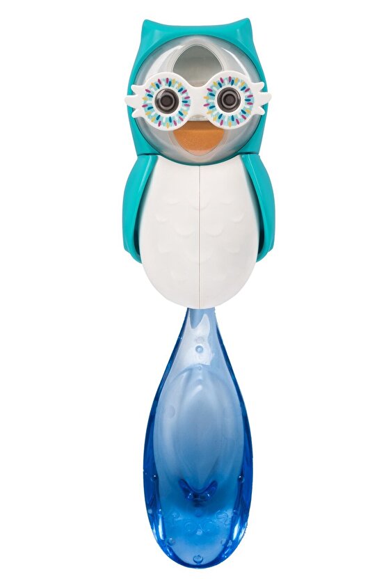 Baby 0-3 Yaş Diş Fırçası Ve Flipper Baykuş Hijyenik Saklama Kabı Seti - Mavi Baykuş Figürü