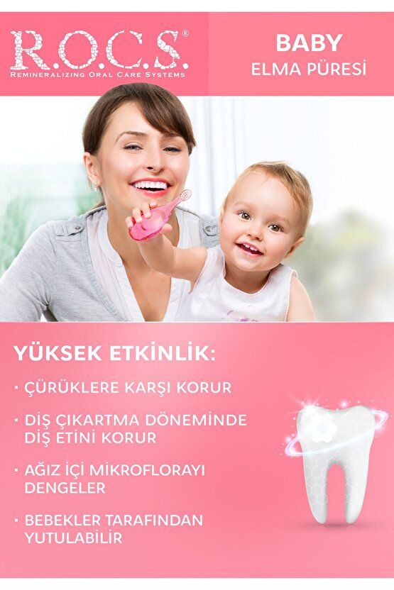 Elma Püresi Florürsüz Diş Macunu 35 ml 0-3 Yaş