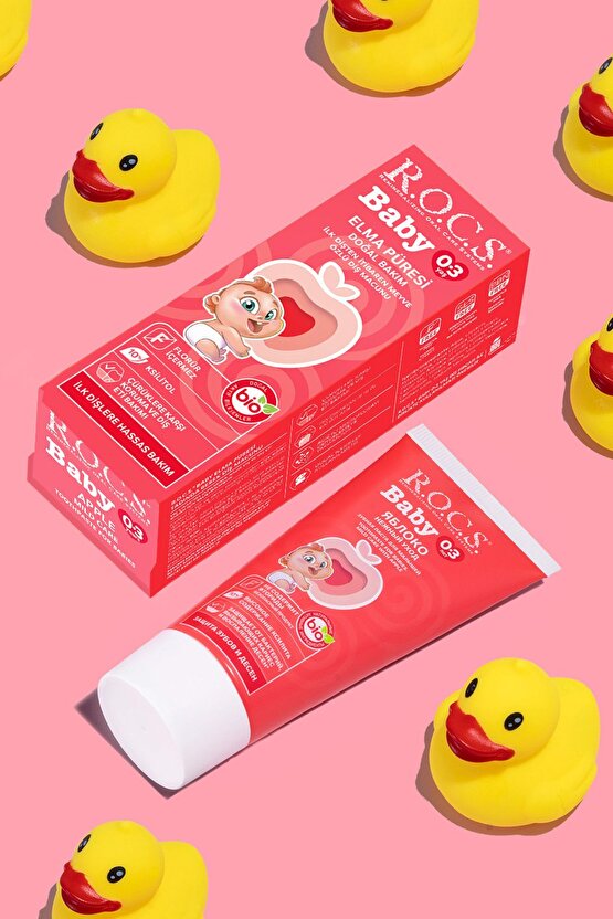Elma Püresi Florürsüz Diş Macunu 35 ml 0-3 Yaş