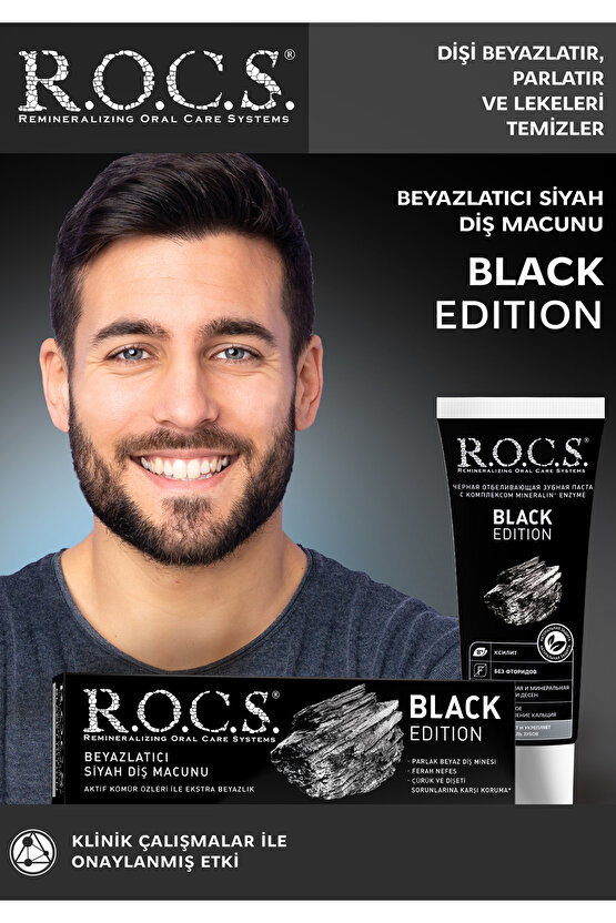 Rocs Black Edition Diş Macunu 60 Ml