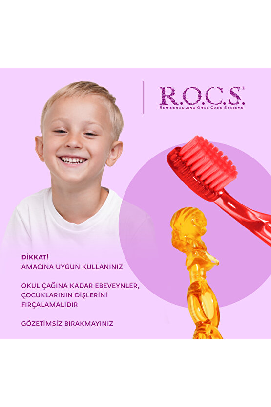 Rocs Kıds 3-7 Yaş Diş Fırçası - Yeşil Renk