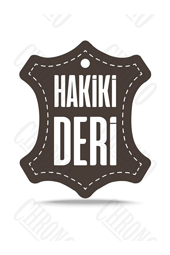 Her Saate Uygun  El Yapımı 20 mm  Deri Kordon Kahverengi