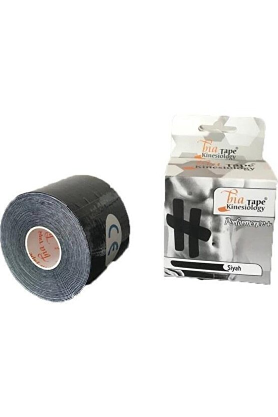 Bia Tape Kinesio Kinesiology 5cmx5m Siyah Ağrı Sporcu Bandı