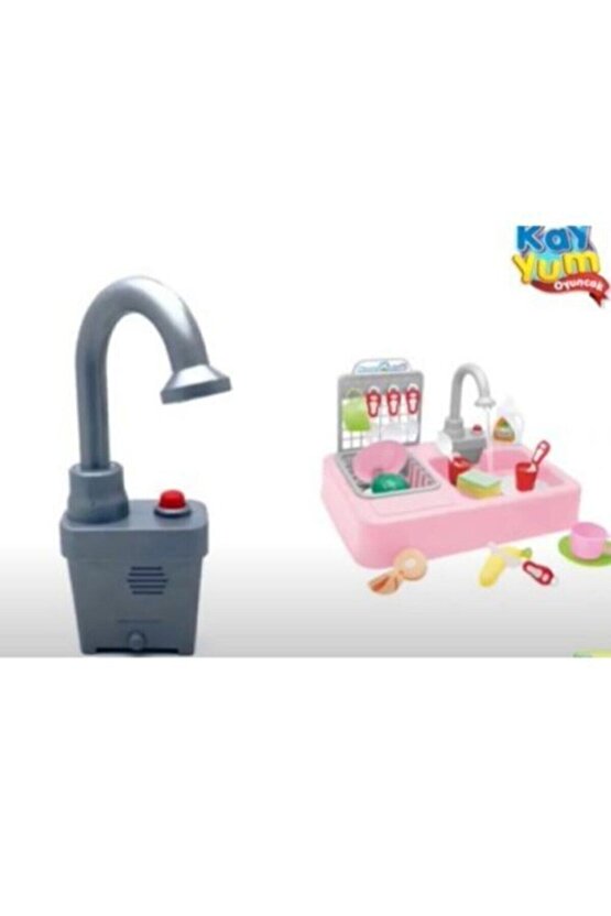 30 Parça Modern Lavabo Oyuncak Iq Geliştirici Oyuncak Sulu Bulaşık Seti