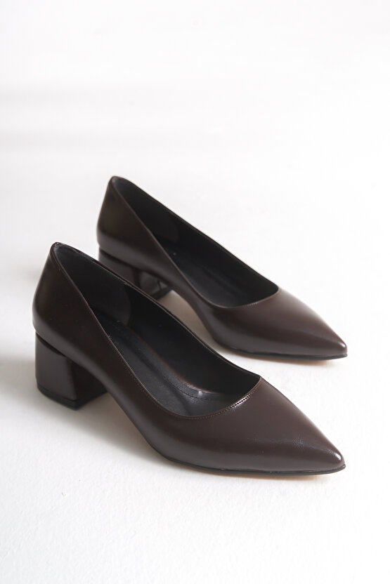 Kadın Acı Kahve 5cm Stiletto