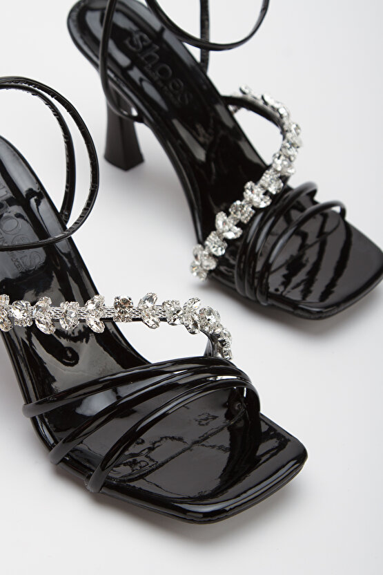 Kadın Taş İşlemeli Topuklu Ayakkabı