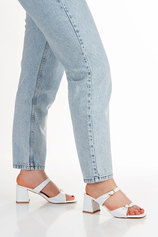 Kadın Kalın Topuklu Terlik