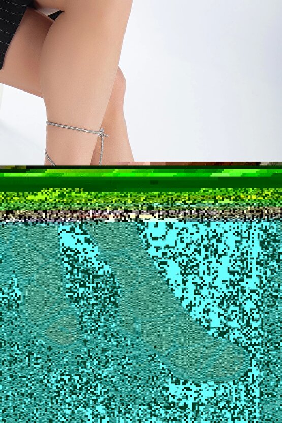 Kadın Biyeli Taşlı Ayakkabı Gümüş