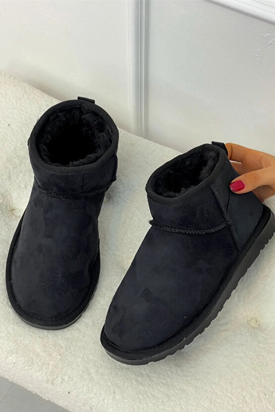 Kadın Kısa Ugg Modeli Siyah