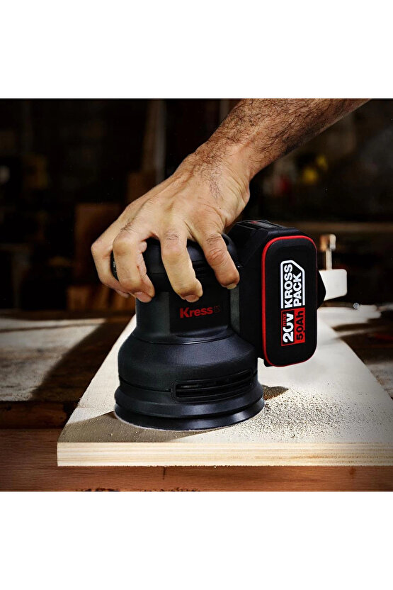 KUD20.9 20Volt 125mm Kömürsüz Profesyonel Devir Ayarlı Eksantrik Zımpara (Akü Dahil Değildir)