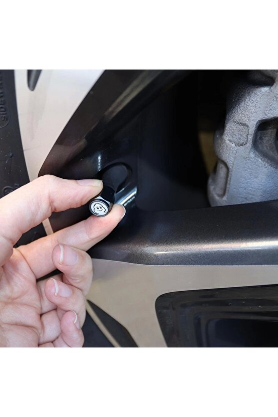 MC34273 Logolu Metal Universal Sibop Kapağı 4 Adet