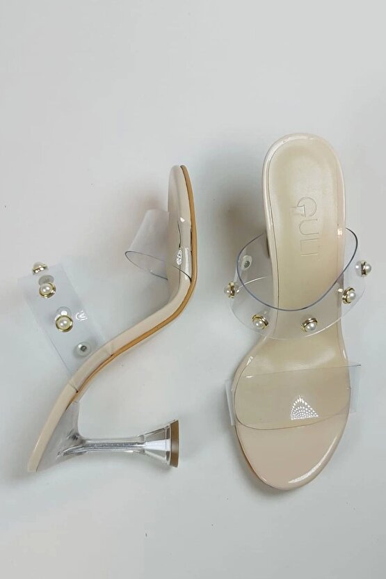 Kadın Ten  Şampanya İncisi Terlik