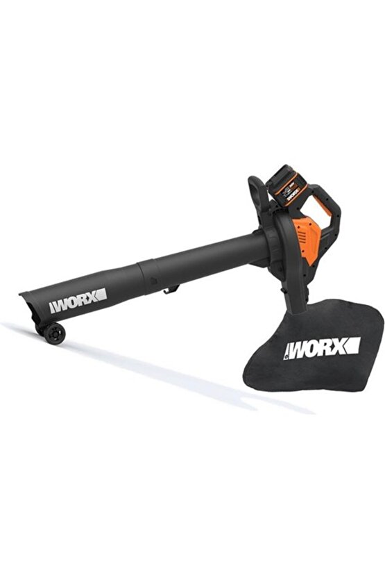 WG583E 40Volt 4.0Ah. Li-ion Kömürsüz Profesyonel Yaprak Toplama ve Üfleme
