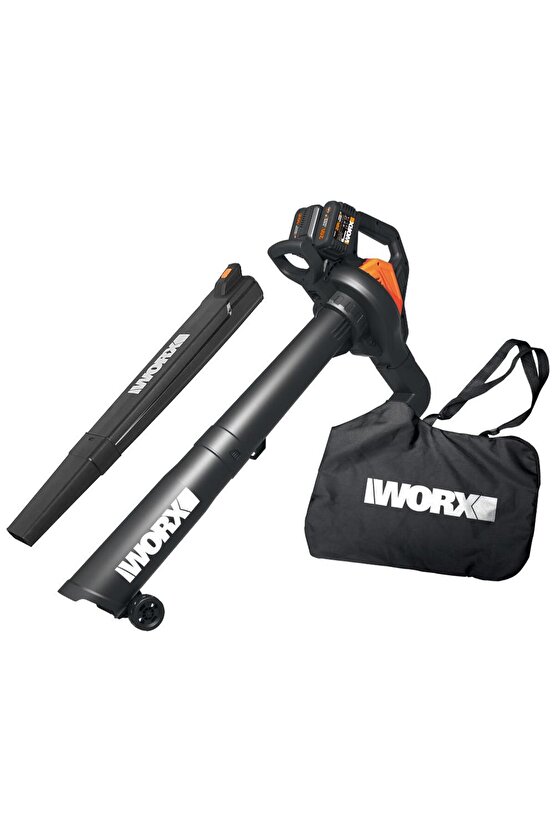WG583E 40Volt 4.0Ah. Li-ion Kömürsüz Profesyonel Yaprak Toplama ve Üfleme
