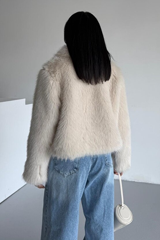 Yumuşak Dokunuşlu İçi Astarlı Fermuarlı Premium Kürk