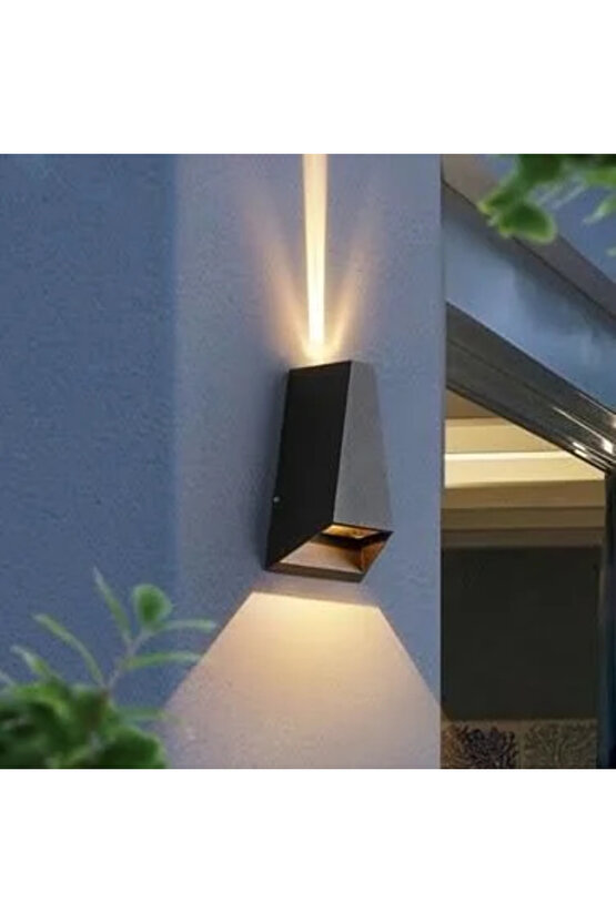 Elektrikle Çalışır, 6 Watt, 3200 Kelvin Sarı Işık Ledli İç Ve Dış Mekan Led Aplik, Çift Yönlü Aplik