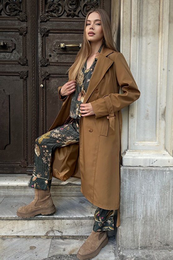 Kruvaze Yaka Trençkot - 9270