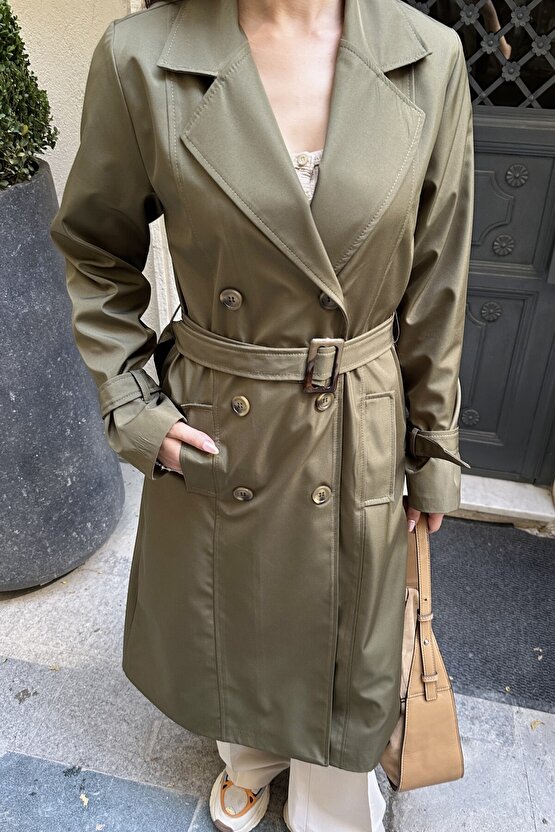 Kruvaze Yaka Trençkot - 9270