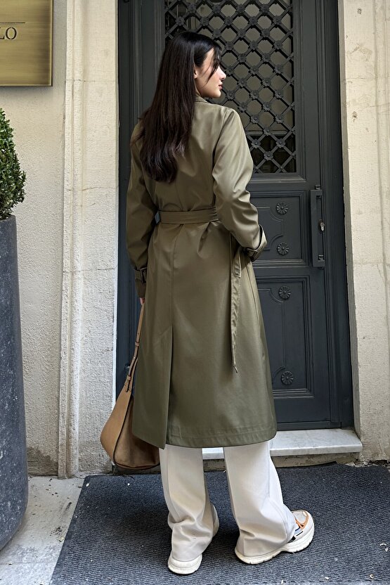 Kruvaze Yaka Trençkot - 9270