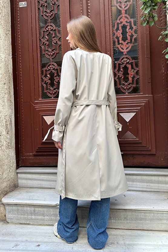 Kruvaze Yaka Trençkot - 9270