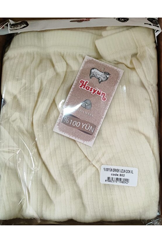 Erkek selanik örgüsü %100 Merinos Yünü alt don Içlik