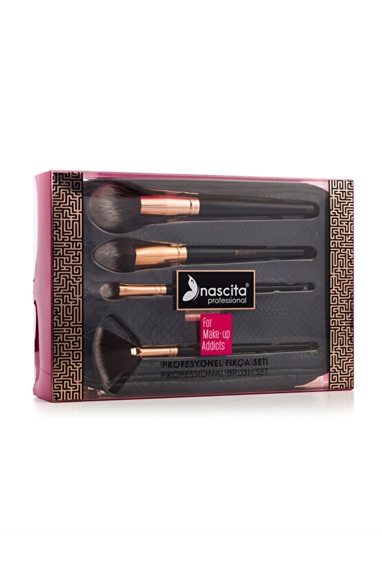 Make Up Addıct 4 Lu Profesyonel Fırca Seti Çantalı