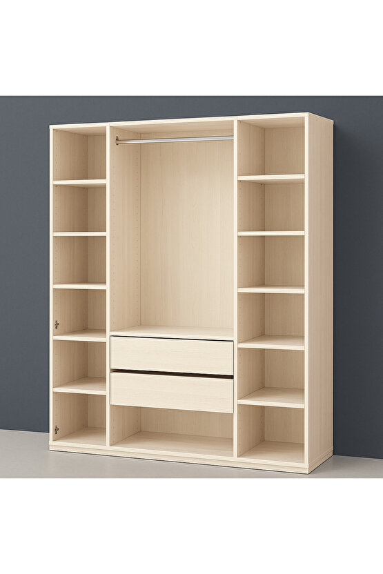 Aura Gardırop - Dolap - MDF Dolap -4 Kapaklı Gardırop