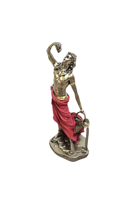 Bacchus (Dionysos) Şarap Tanrısı Heykeli – 28 cm El Yapımı Mitolojik Dekor