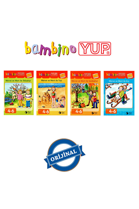 BambinoYUP 4-6 Yaş Mevsimler Dikkat Geliştirme Seti Kitapları (Kontrol Kutusu Dahil Değildir)