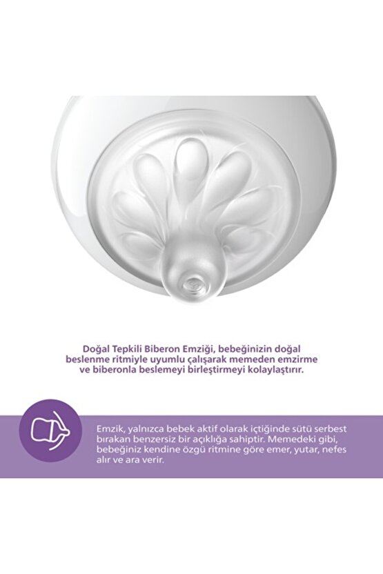 Scy67301 Natural Response Pp Antikolik Biberon 260 ml 3-6 Ay