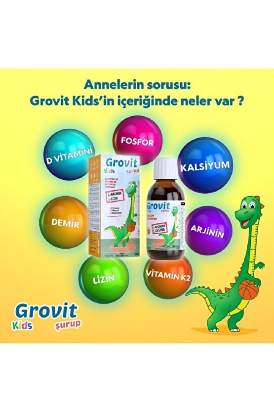 Kids Multivitamin Şurup 150 ml Boy Uzamasına Yardımcı Ve Iştah Düzenleyici