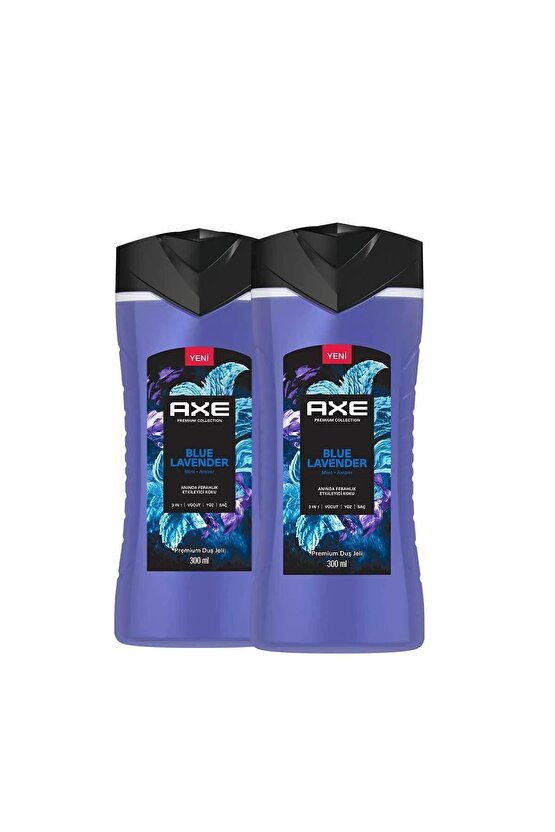 Premium Collection Duş Jeli Blue Lavender 3 In 1 Vücut Saç Yüz Duj jeli 300 Ml X 2 Adet