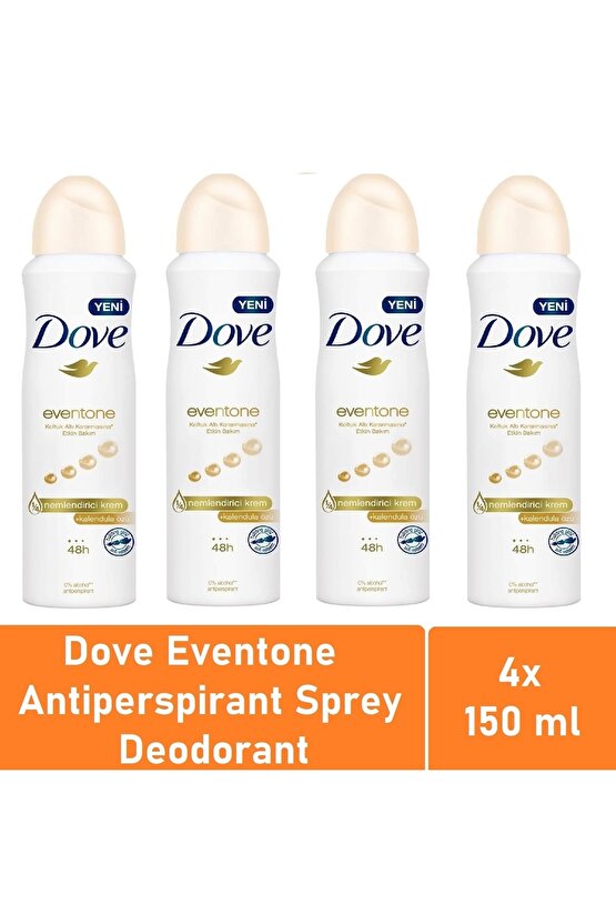 Kadın Anti Perspirant Deodorant Eventone 150 Ml - 4lü Avantaj Paketi
