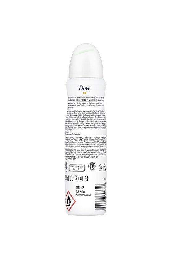 Kadın Deodorant Canlandırıcı Bakım Matcha ve Sakura Çiçeği 150 ml  4lü Paket