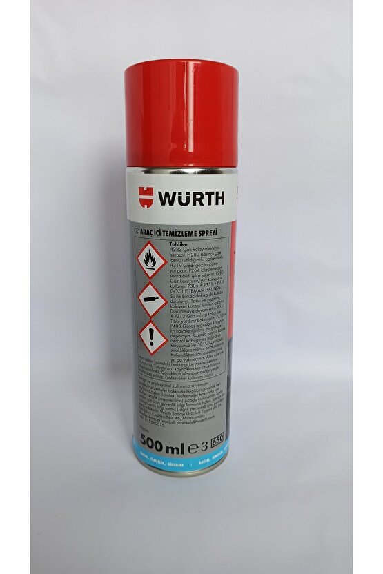 Araç İçi Temizleme Spreyi 500 Ml 0893033-WÜRTH