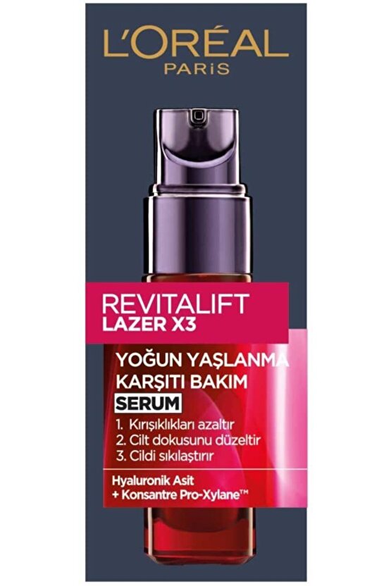Loréal Paris Revitalift Lazer X3 Yoğun Yaşlanma Karşıtı Bakım Serum 30 ml