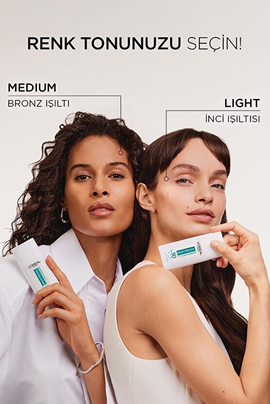 Bright Reveal Spf 50+ Koyu Leke Karşıtı Renkli Fluid Günlük Yüz Güneş Kremi 50ml - Light