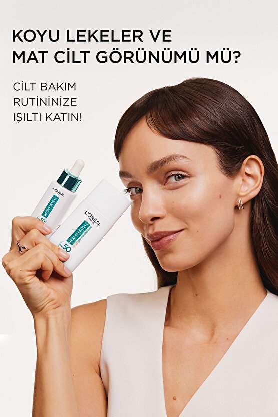 Bright Reveal Spf 50+ Koyu Leke Karşıtı Renkli Fluid Günlük Yüz Güneş Kremi 50ml - Light