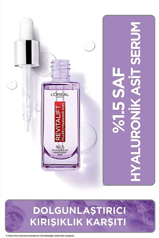 LOréal Paris Revitalift Filler %1.5 Saf Hyaluronik Asit Kırışıklık Karşıtı Serum 30 ml