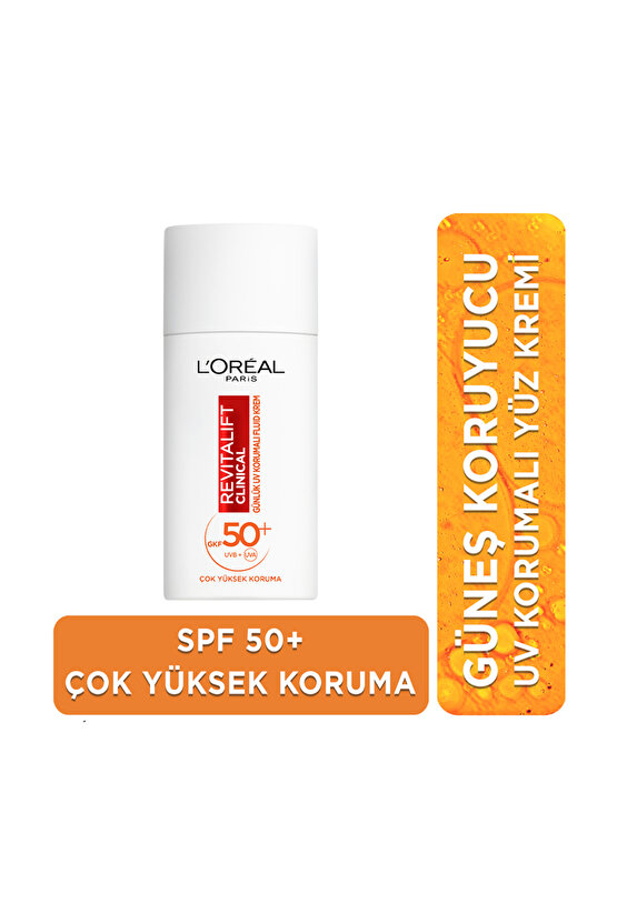 Loréal Paris Revitalift Clinical Spf 50 Günlük Yüksek Uv Korumalı Yüz Güneş Kremi 50 ml