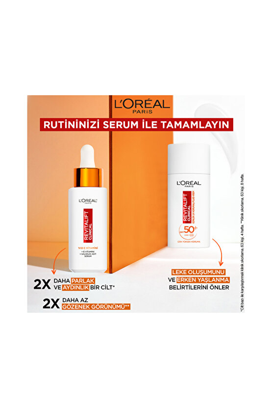Loréal Paris Revitalift Clinical Spf 50 Günlük Yüksek Uv Korumalı Yüz Güneş Kremi 50 ml