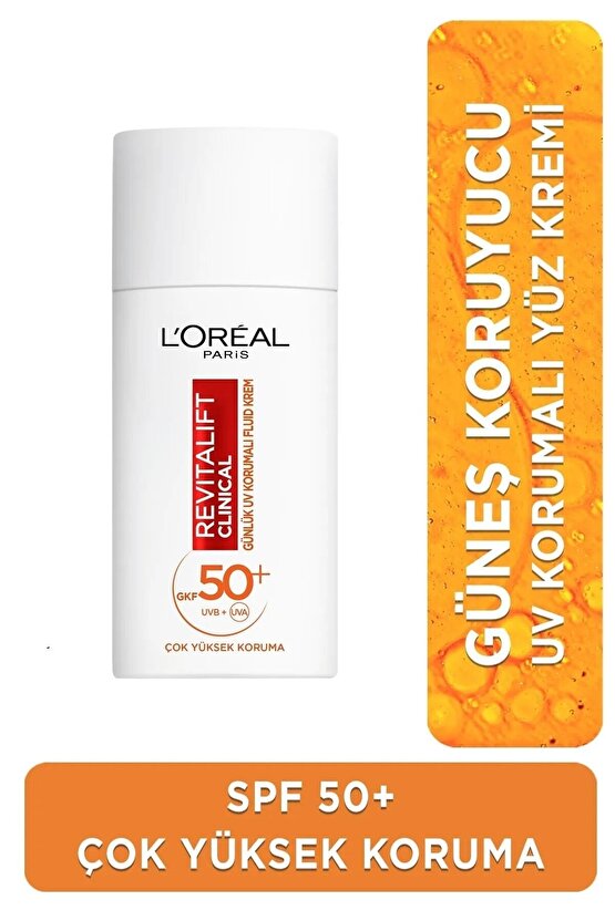 Revitalift Clinical Spf 50+ Günlük Yüksek Uv Korumalı Yüz Güneş Kremi 50 Ml